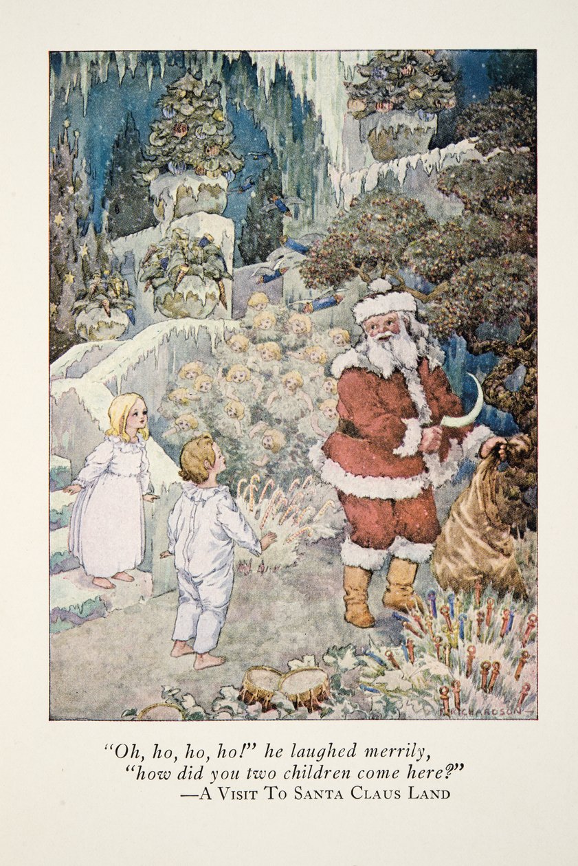 Illusztráció: Látogatás a Mikulás földjén alkotó: Frederick Richardson