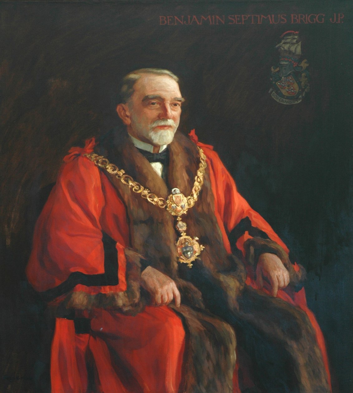 Benjamin Septimus Brigg, Keighley első polgármestere alkotó: Frederick Stead