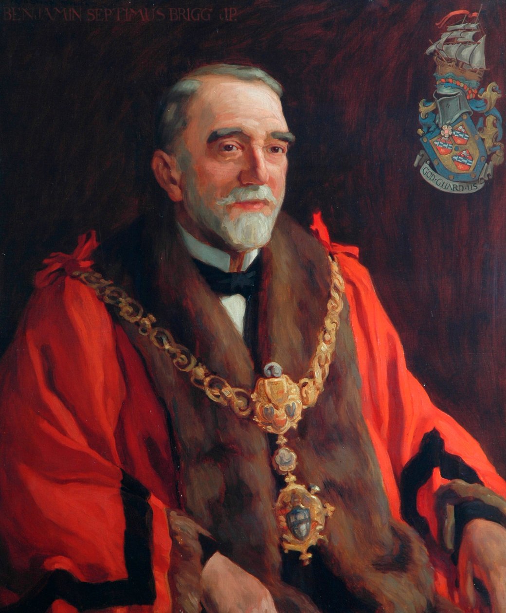 Benjamin Septimus Brigg, Kighley első polgármestere (1882), 1923 alkotó: Frederick Stead