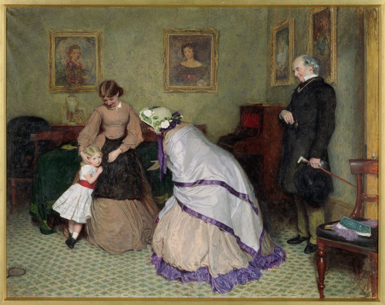 Furcsa arcok (wc és testszín papíron) alkotó: Frederick Walker
