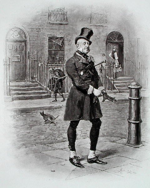 Micawber úr Charles Dickens „David Copperfield” című művéből, 1849-50 alkotó: Frederick (after) Barnard
