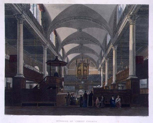 A Krisztus-templom belseje, a "History of Christ
