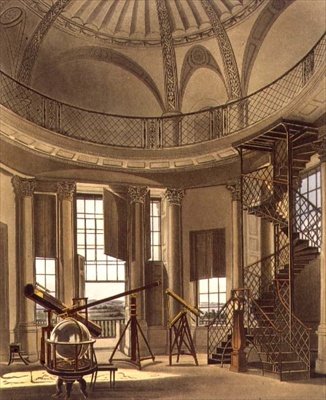 A csillagvizsgáló, illusztráció az "Oxford története" című műből, J. Bluck (1791-1831) metszete, R. Ackermann kiadása. alkotó: Frederick (after) Mackenzie