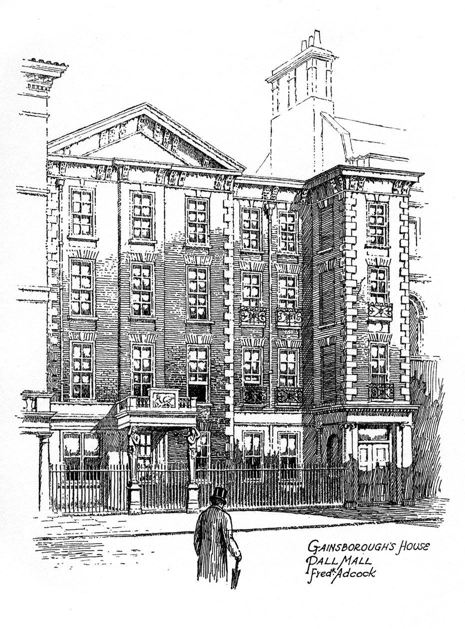Gainsboroughs ház, Pall Mall, London, 1912 alkotó: Frederick Adcock