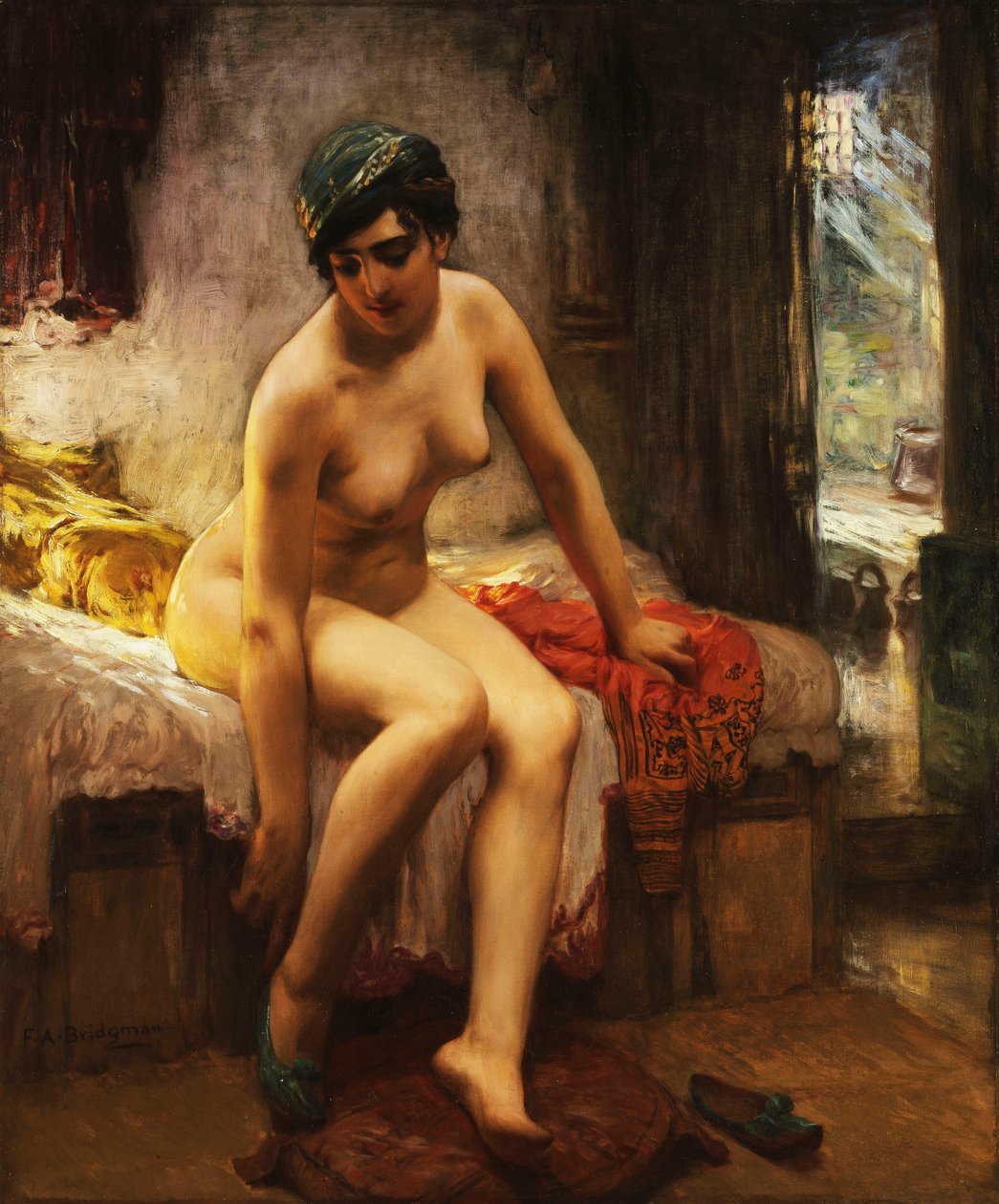 Algériai prostituált, alkotó: Frederick Arthur Bridgman
