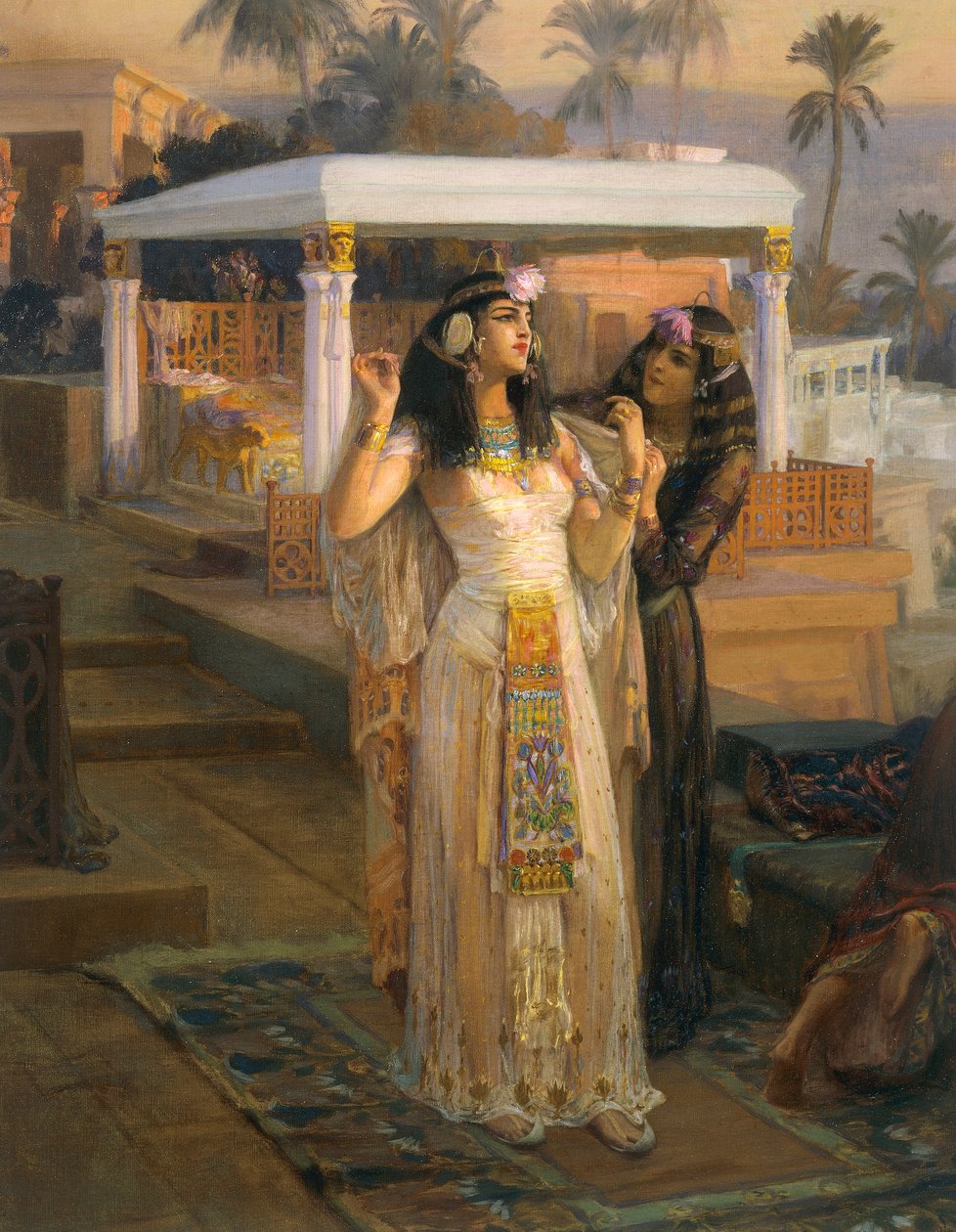 Kleopátra Philae teraszain alkotó: Frederick Arthur Bridgman