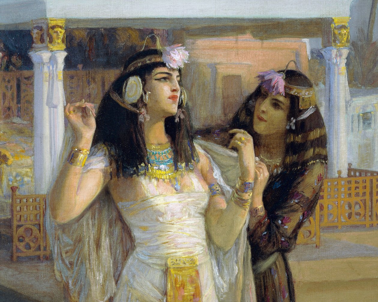 Kleopátra a Philae teraszain alkotó: Frederick Arthur Bridgman
