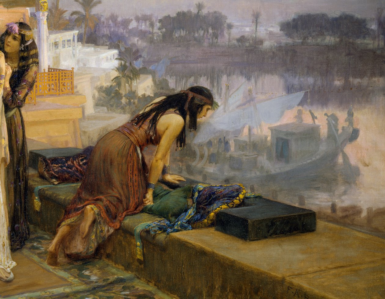 Kleopátra a Philae teraszain alkotó: Frederick Arthur Bridgman