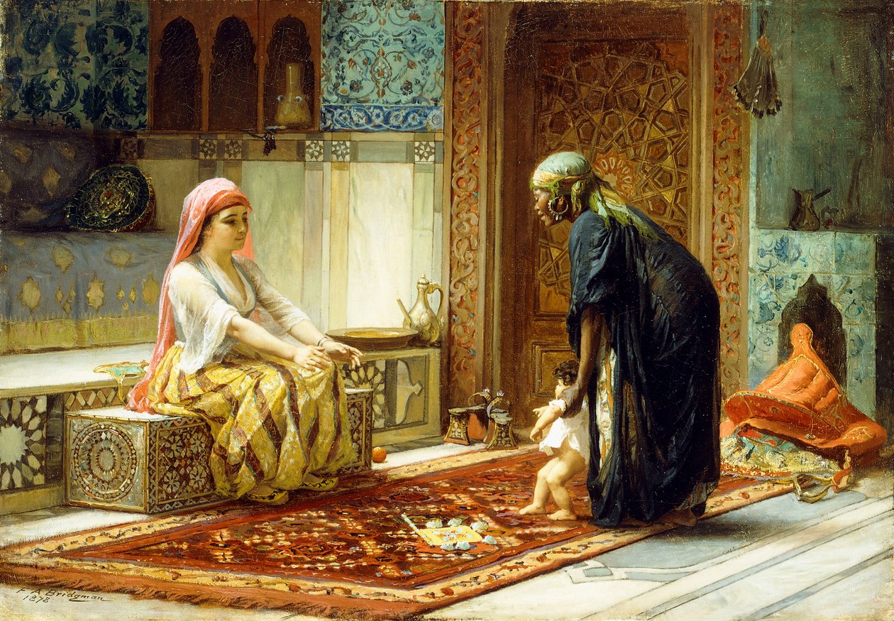 Az első lépések, 1878 alkotó: Frederick Arthur Bridgman