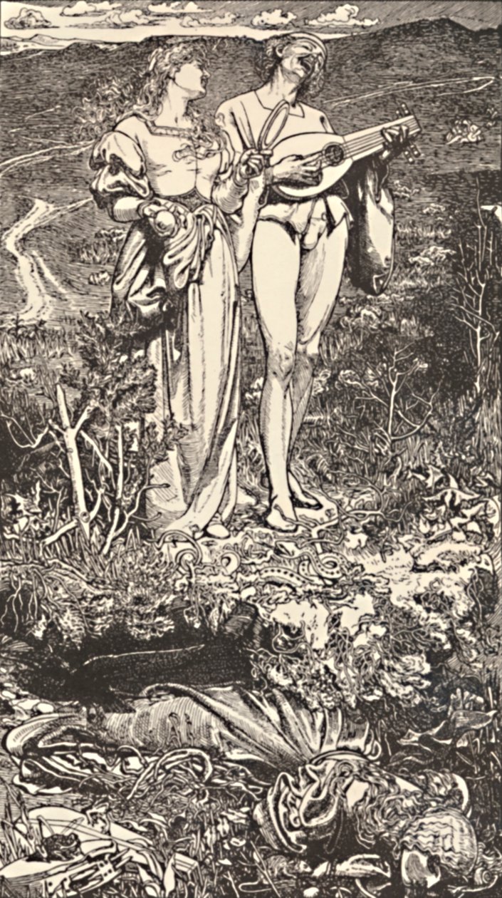 A világ szerelme Christina Rossetti költeményéből, c 1850-1900, 1923 alkotó: Frederick Augustus Sandys