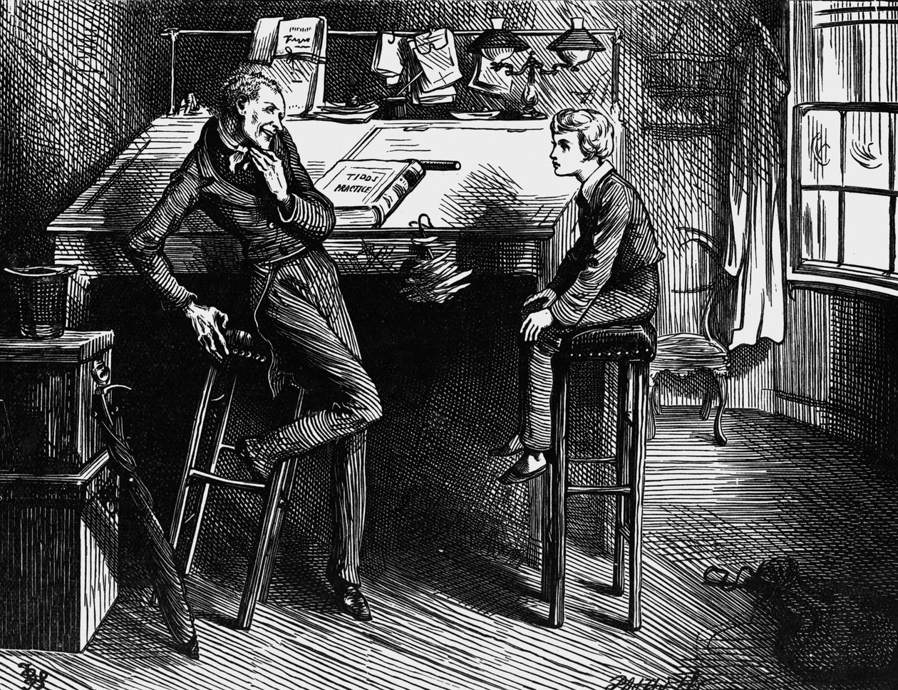 Charles Dickens „David alkotó: Frederick Barnard