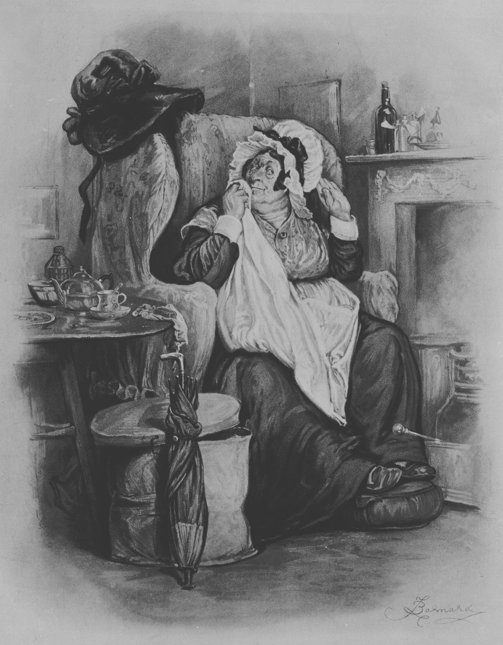 Sarah Gamp, 1880 alkotó: Frederick Barnard