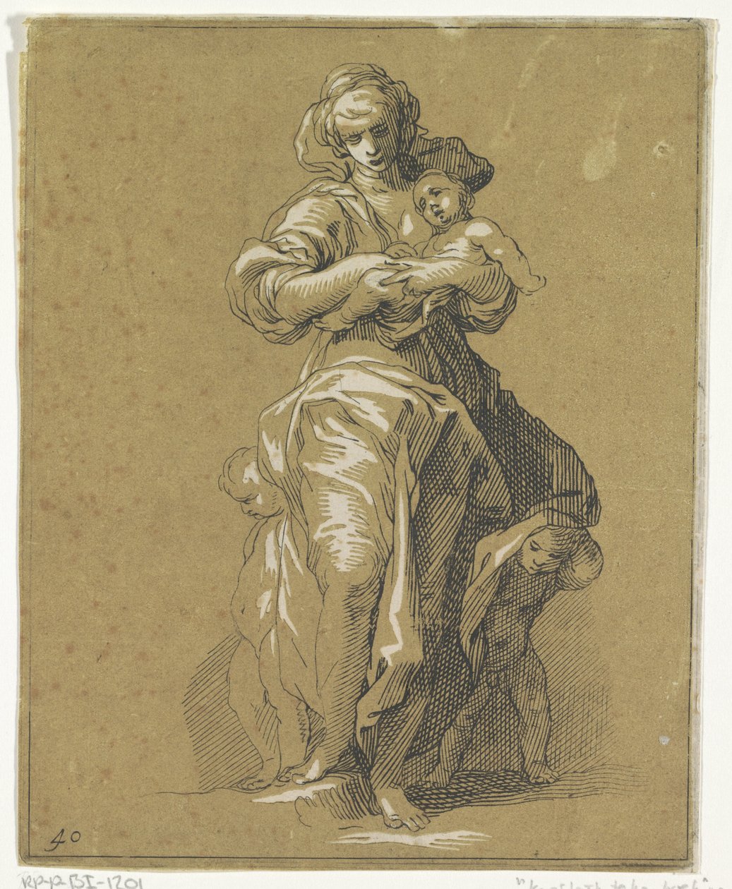 Caritas három gyermekkel alkotó: Frederick Bloemaert