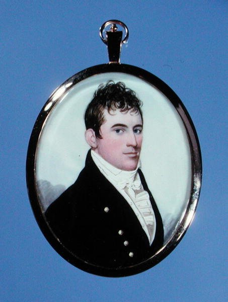 James Drew portré miniatűrje, 1805-1810 körül (akvarell) alkotó: Frederick Buck