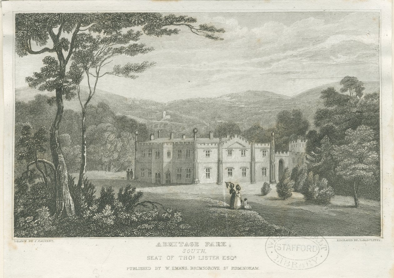 Armitage Park: metszet, nd [c 1830] alkotó: Frederick Calvert