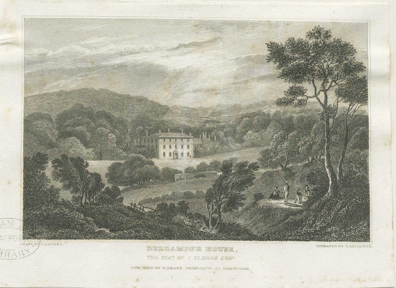 Colton -Bellamore House: acélmetszet, nd [c 1830] (nyomtatás) alkotó: Frederick Calvert