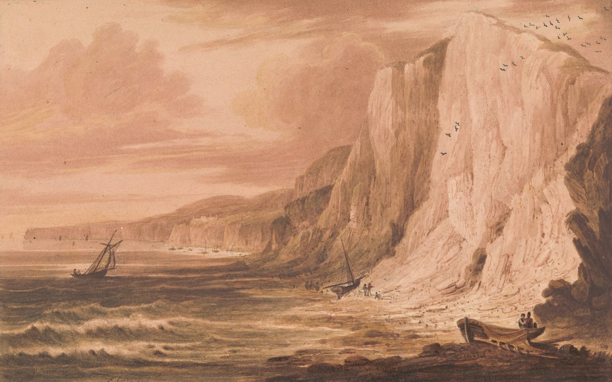 Culver Cliff, Sandown Bay, Wight-sziget alkotó: Frederick Calvert