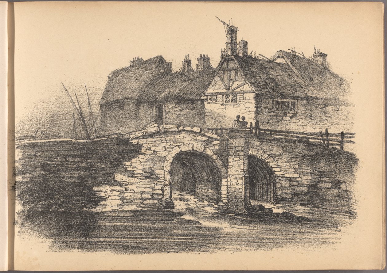 Hatvan nyaralóvázlatból álló sorozat egyike. London, 1825. alkotó: Frederick Calvert