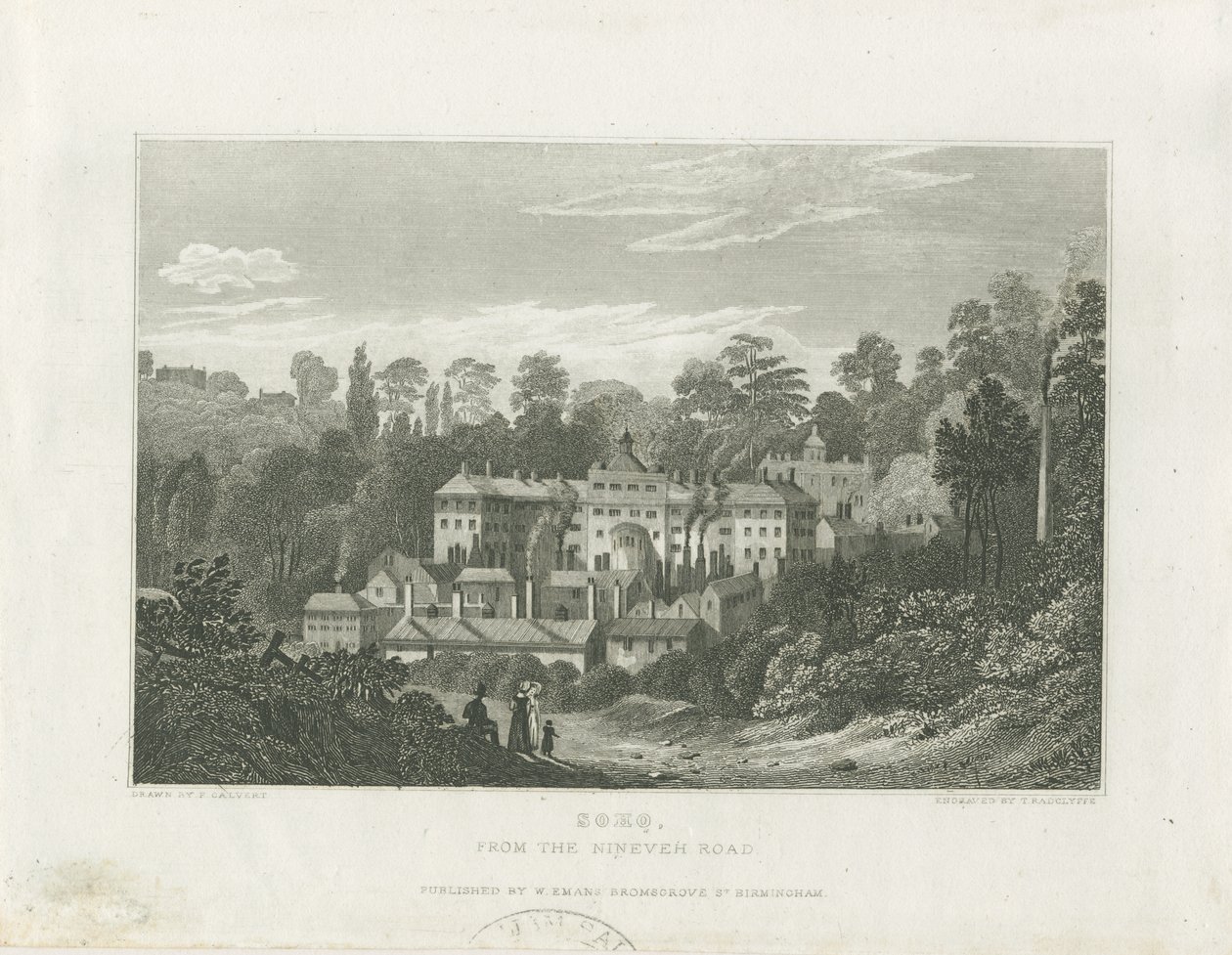 Soho Manufaktúra a Niniveh útról: acélmetszet, nd [c 1830] (nyomtatás) alkotó: Frederick Calvert