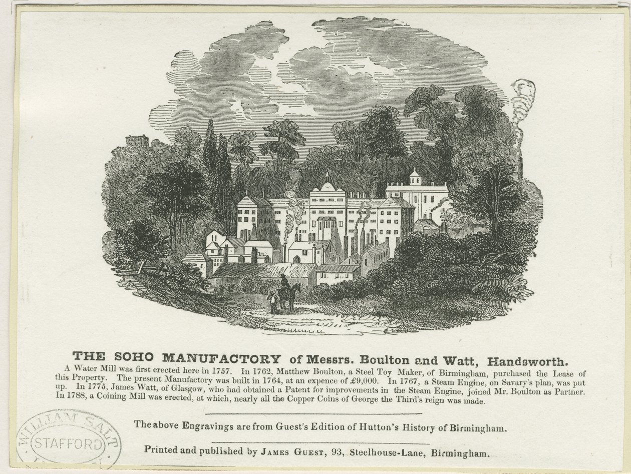 Soho Manufaktúra: fametszet alkotó: Frederick Calvert