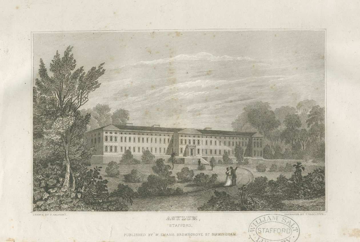 Stafford – Asylum: metszet, nd [c 1830] alkotó: Frederick Calvert