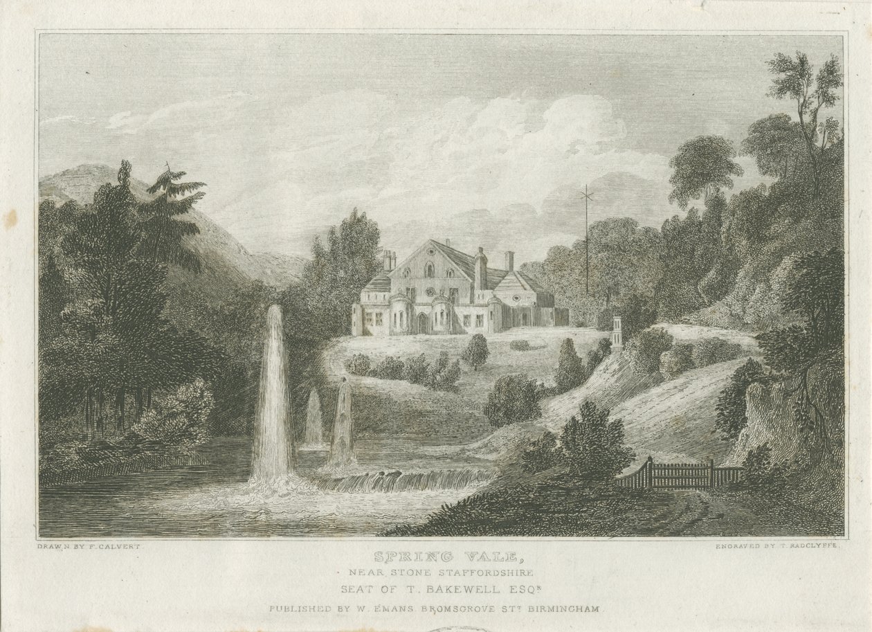 Stone - Spring Vale: metszet, nd [c 1830] (nyomtatás) alkotó: Frederick Calvert