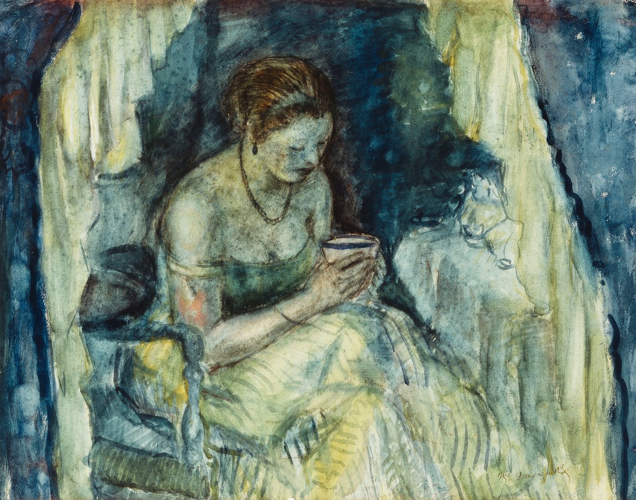 Egy csésze tea alkotó: Frederick Carl Frieseke