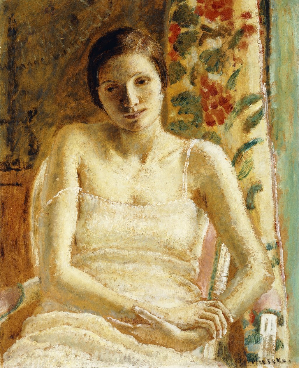 Ülő ábra alkotó: Frederick Carl Frieseke