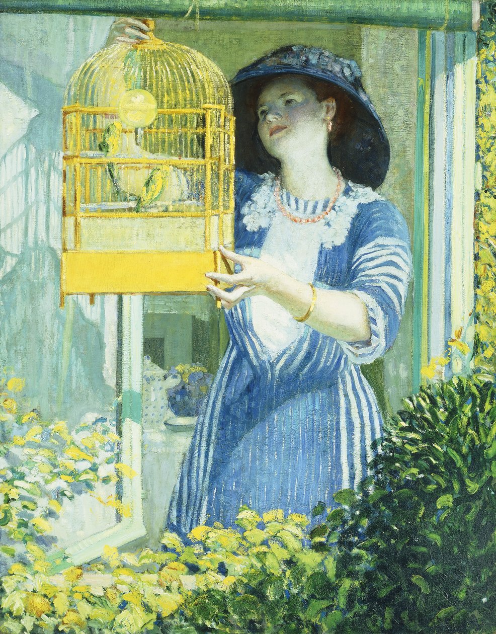 A Nyitott ablak alkotó: Frederick Carl Frieseke