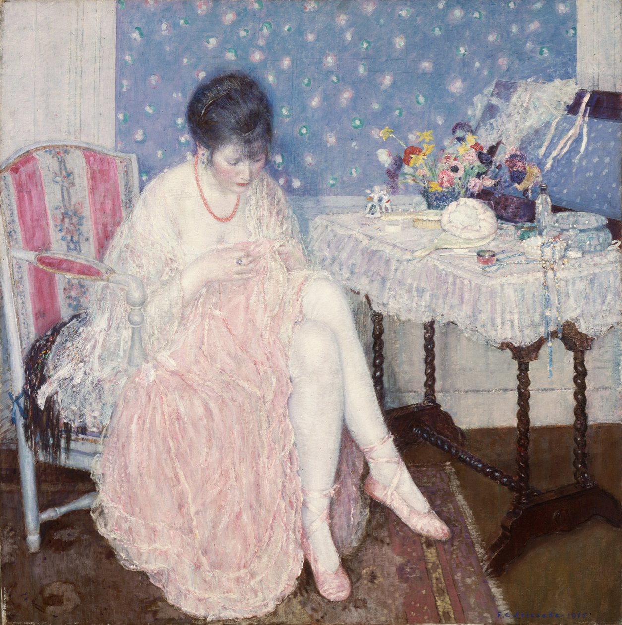 Torn fehérnemű alkotó: Frederick Carl Frieseke