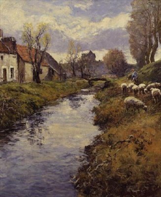 Írta: The Banks of the Loing, Montigny alkotó: Frederick Charles Vipont Ede