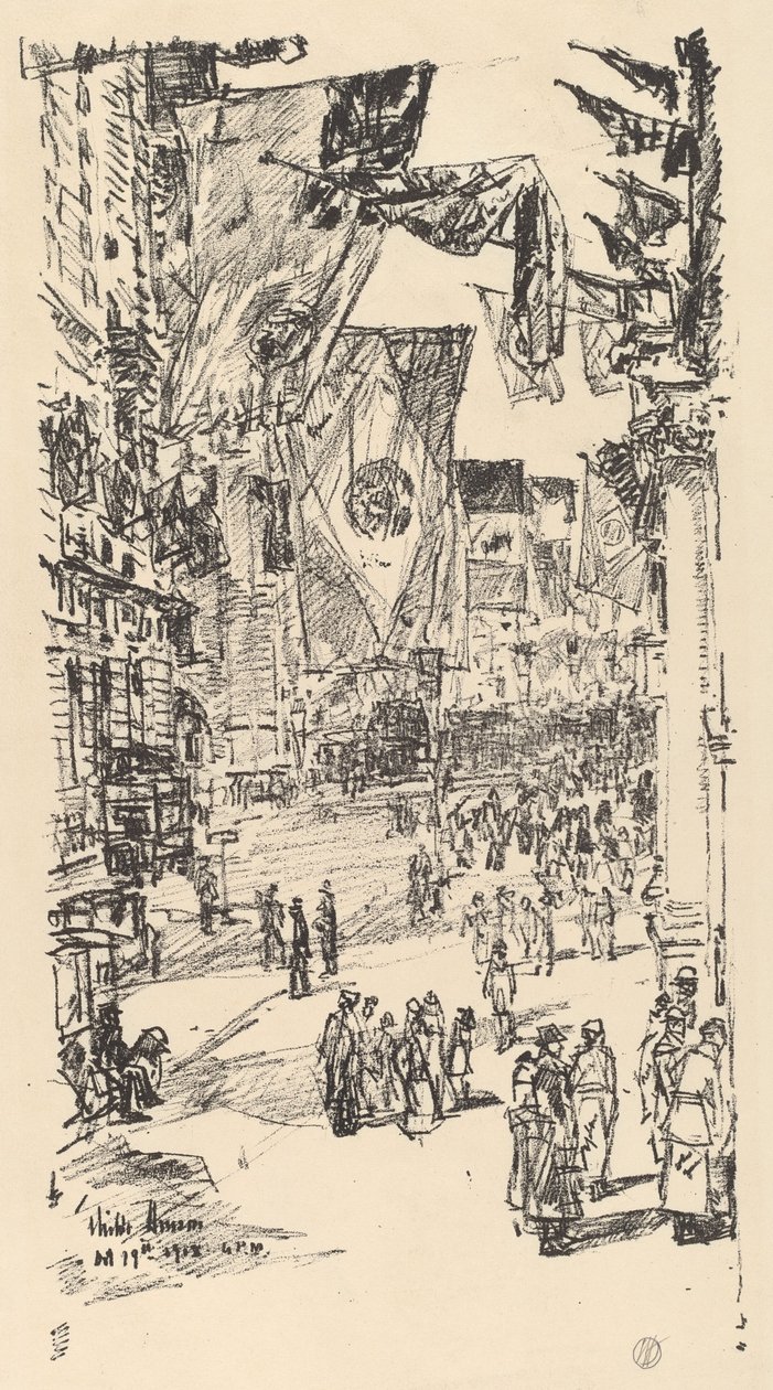 A szövetségesek sugárútja, 1918. alkotó: Frederick Childe Hassam