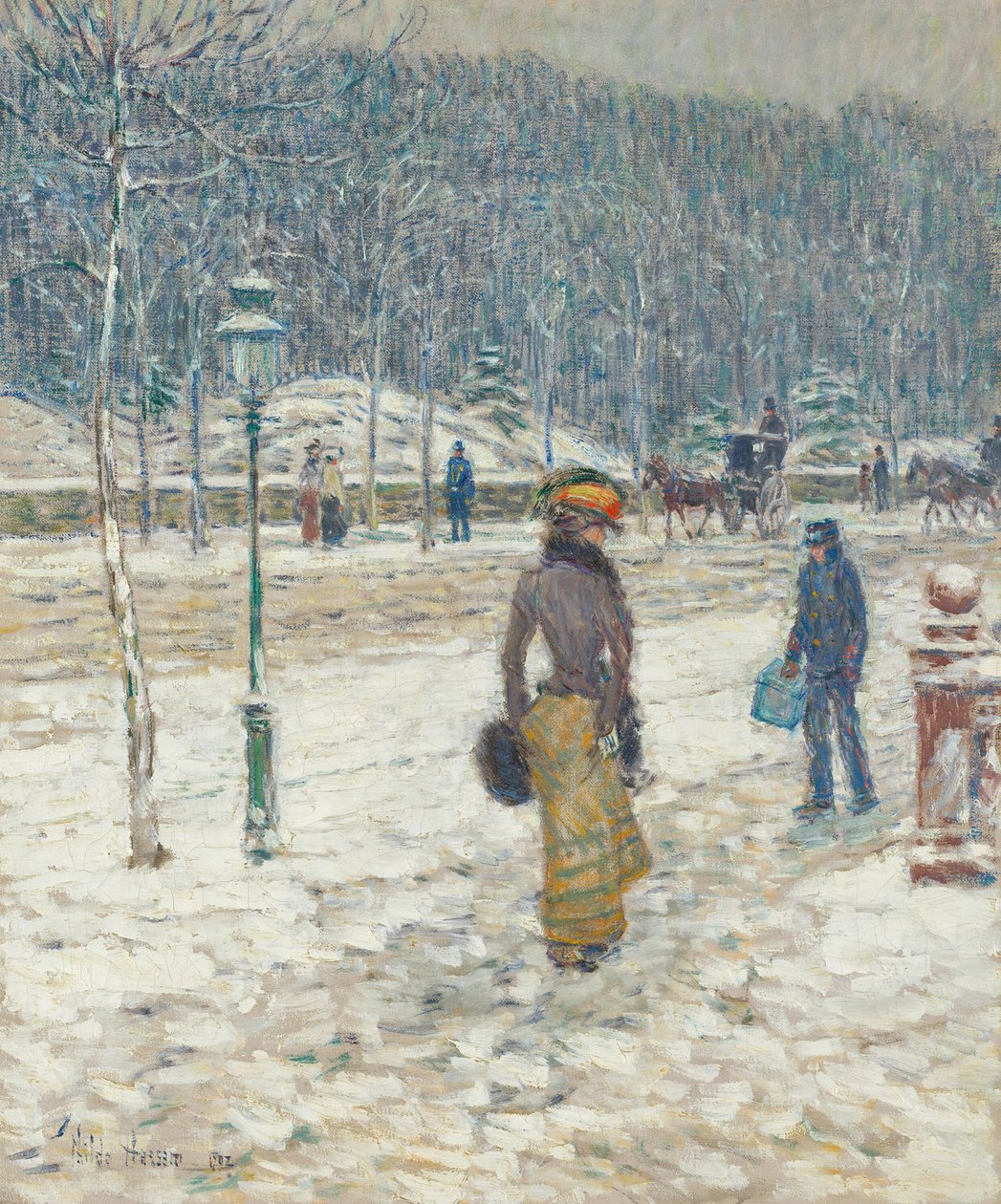 New York Street, 1902. alkotó: Frederick Childe Hassam