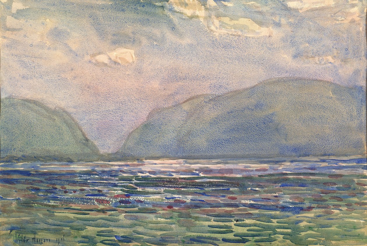 Délben Newburgh felett, 1916. alkotó: Frederick Childe Hassam