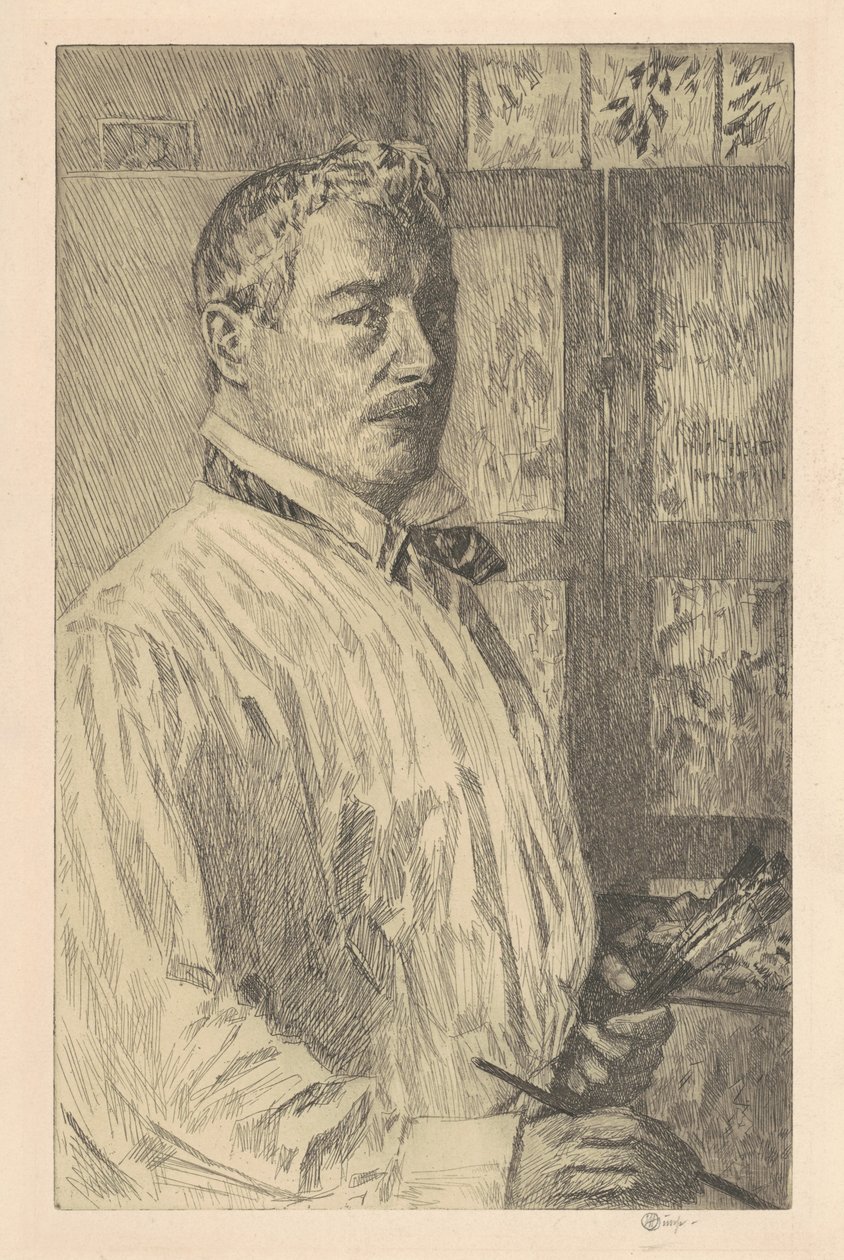 Önarckép, 1916. alkotó: Frederick Childe Hassam