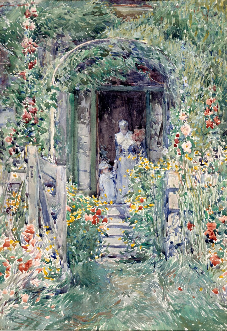 A kert dicsőségében, 1892. alkotó: Frederick Childe Hassam
