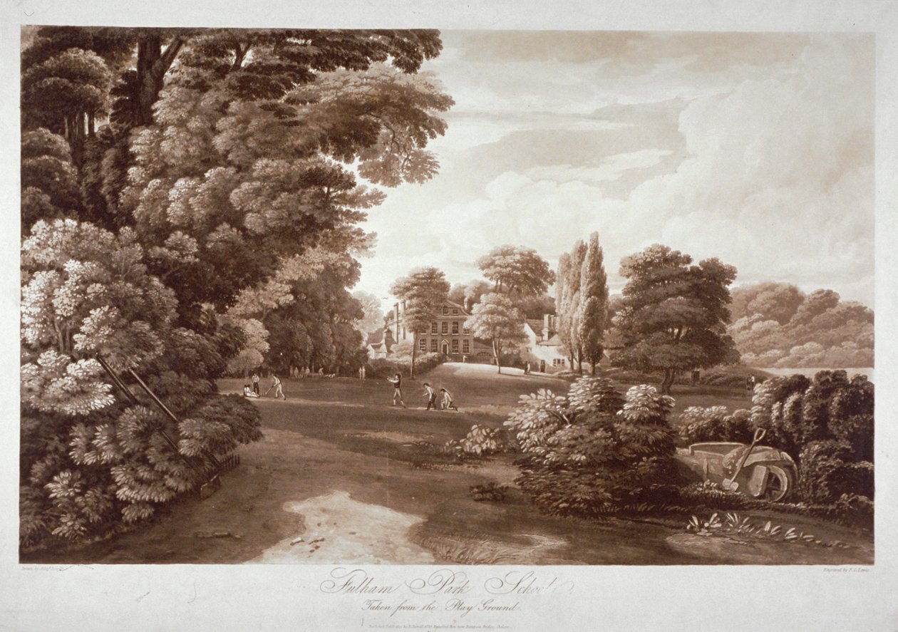 Fulham Park School, London, 1813 alkotó: Frederick Christian Lewis