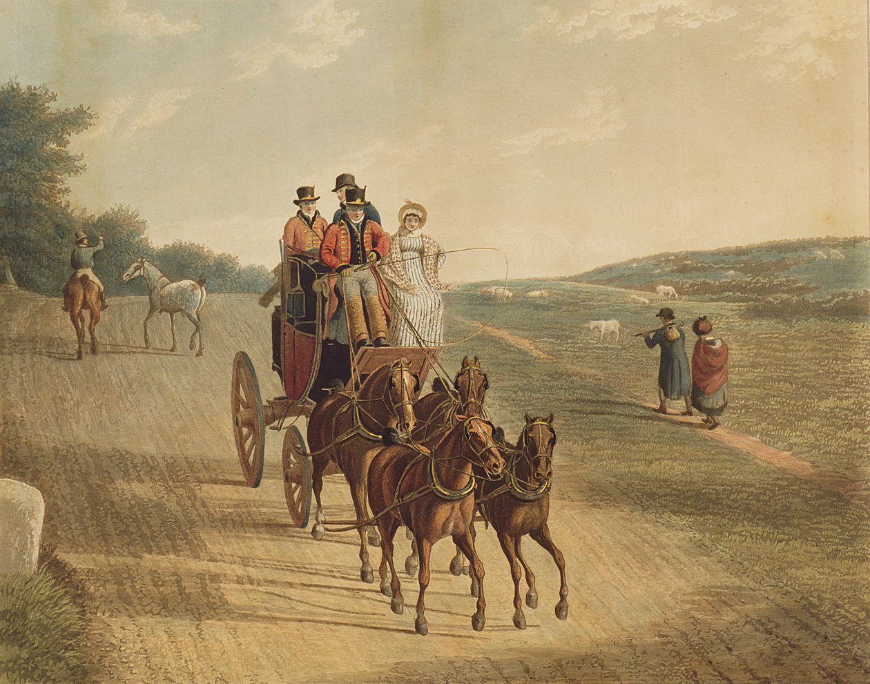 Postakocsi, 1819 alkotó: Frederick Christian Lewis