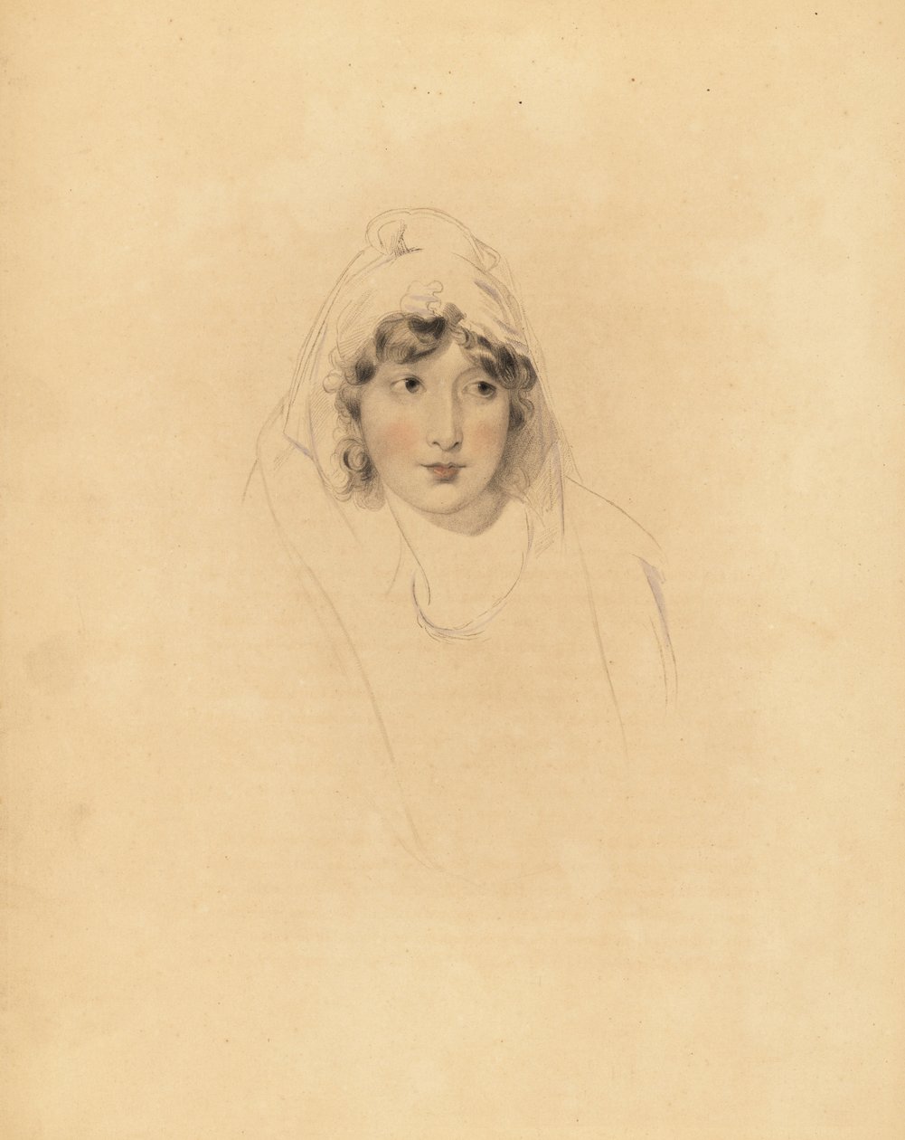 Lady Augusta Lowther, Fane grófnő portréja, Lonsdale 1. grófjának felesége. Frederick Christian Lewis kézzel színezett metszete Sir Thomas Lawrence illusztrációja után a P.G.-től. Patmore drágakő kabinetje, Ackermann, London alkotó: Frederick Christian Lewis