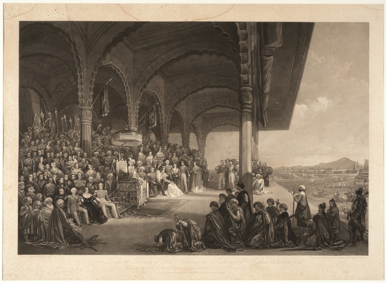 Őfelsége Dussora Durbar, Mysore maharadzsa alkotó: Frederick Christian Lewis