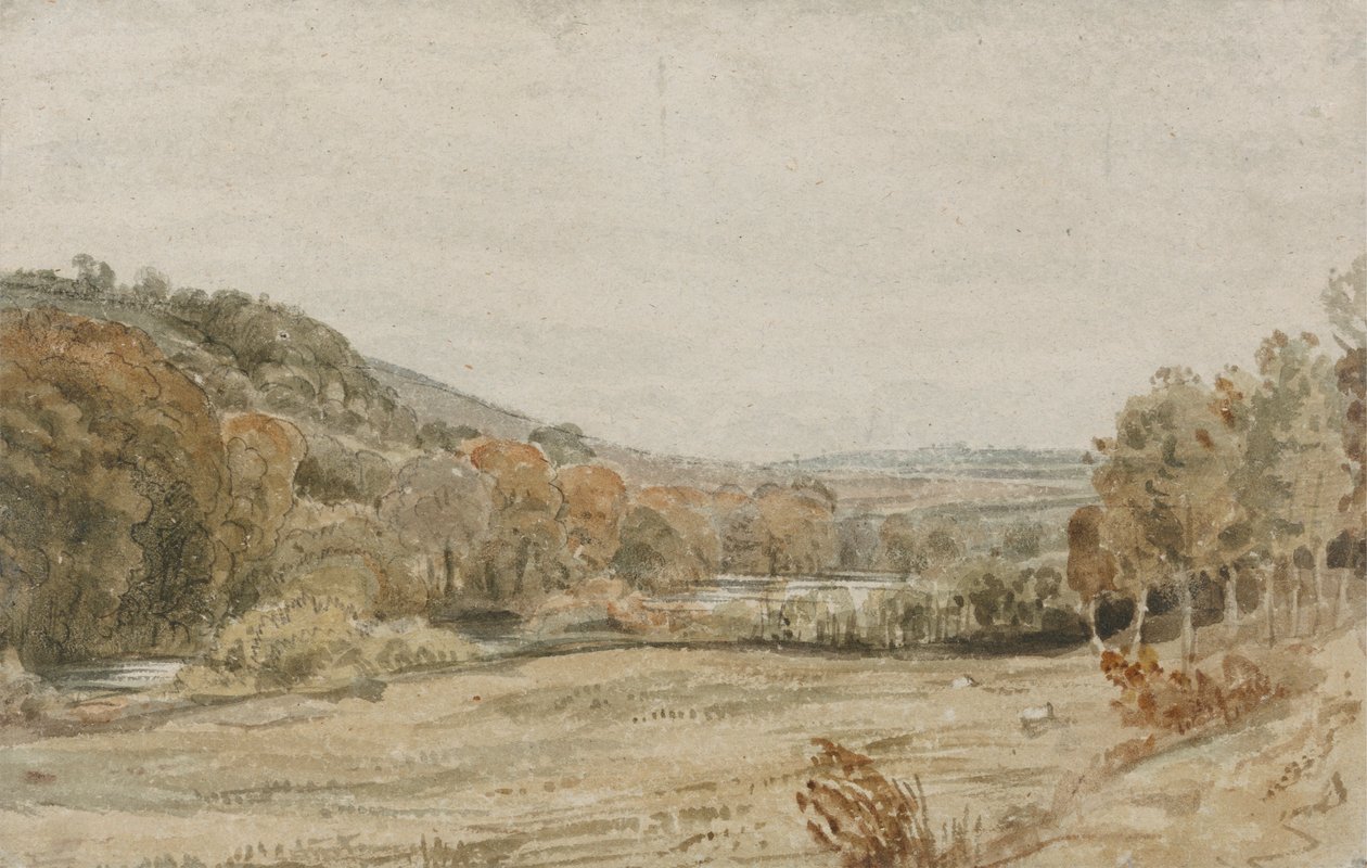 Tamar folyó, Endsleigh közelében, Devonban alkotó: Frederick Christian Lewis the Elder