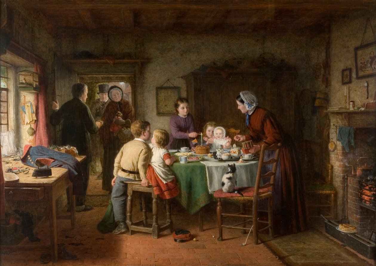Baba születésnapja, 1867 alkotó: Frederick Daniel Hardy