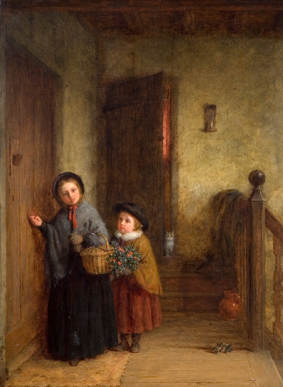 Karácsonyi látogatók, 1869 alkotó: Frederick Daniel Hardy