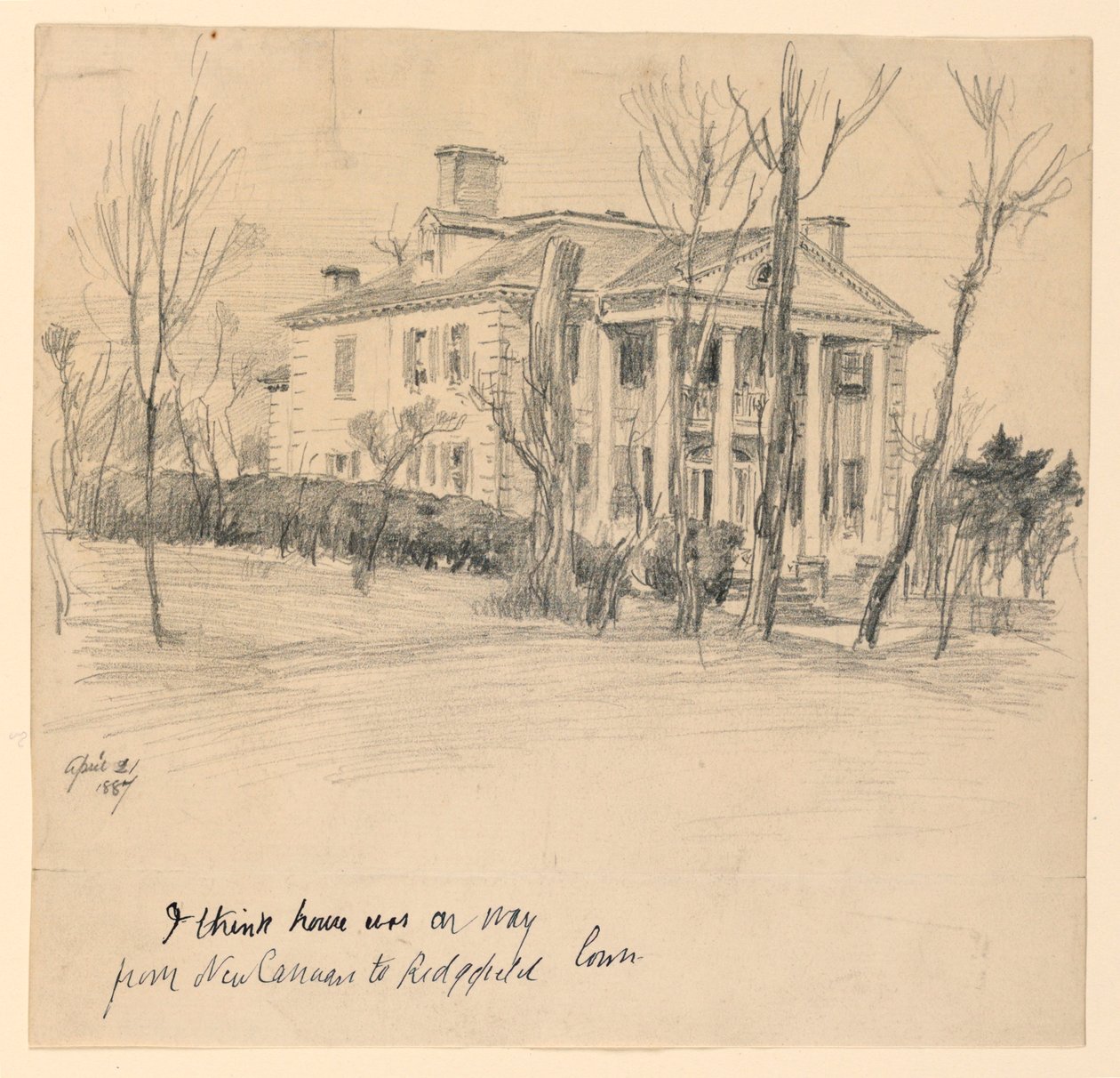 Governor Lounsbury House, Main Street, Ridgefield, Conn. alkotó: Frederick Dielman