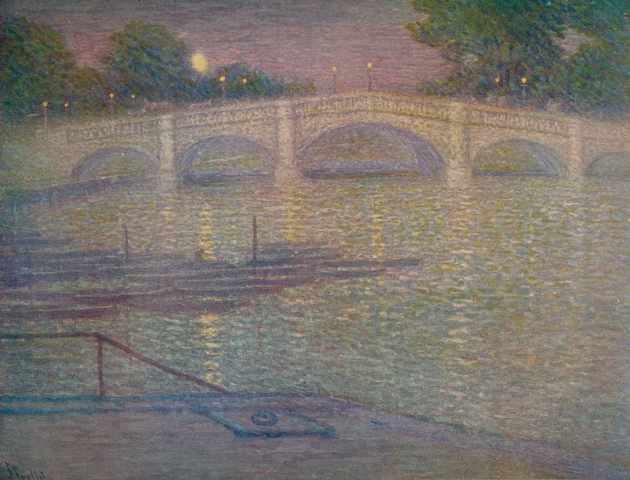 „Richmond Bridge, Surrey”, 1932, 1932 alkotó: Frederick Francis Foottet