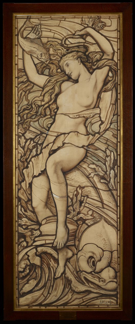 Víz, a "Négy elem" sorozatból, 1888-89 körül alkotó: Frederick G. Smith