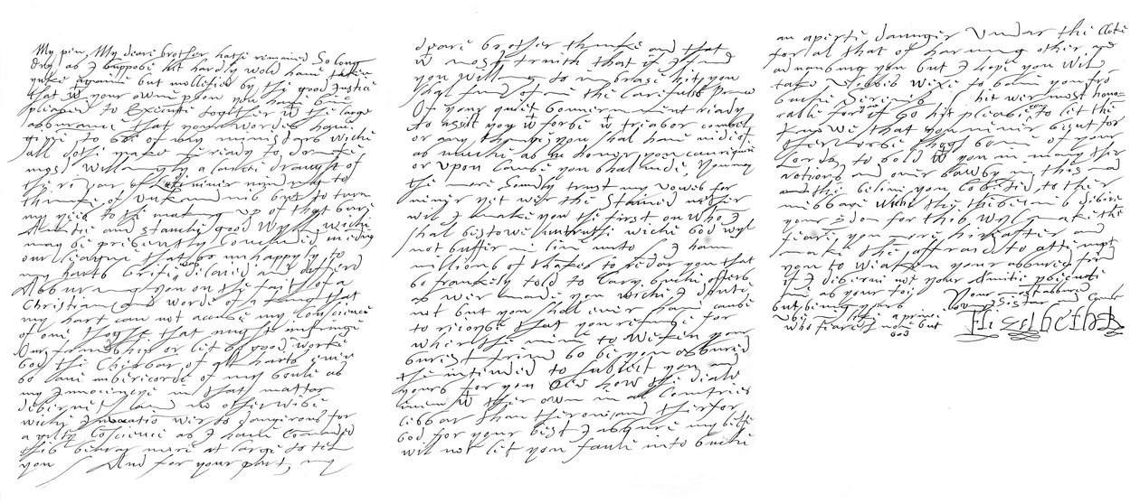 I. Erzsébet angol királynő levele VI. Jakabnak, Skóciának, 1588 1865. alkotó: Frederick George Netherclift