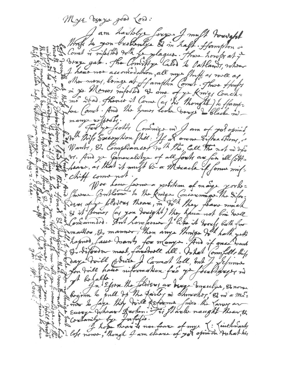 William Laud, Canterbury érseke levele, 1640 1865. alkotó: Frederick George Netherclift