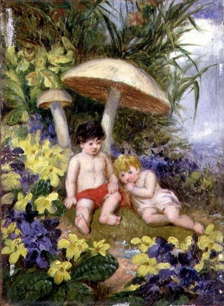 A négy évszak: tavasz (olaj a fedélzeten) alkotó: Frederick Gerald Kinnaird