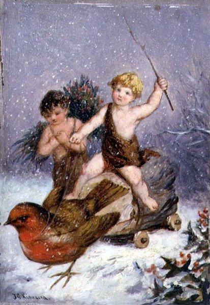 A négy évszak: tél (olaj a fedélzeten) alkotó: Frederick Gerald Kinnaird